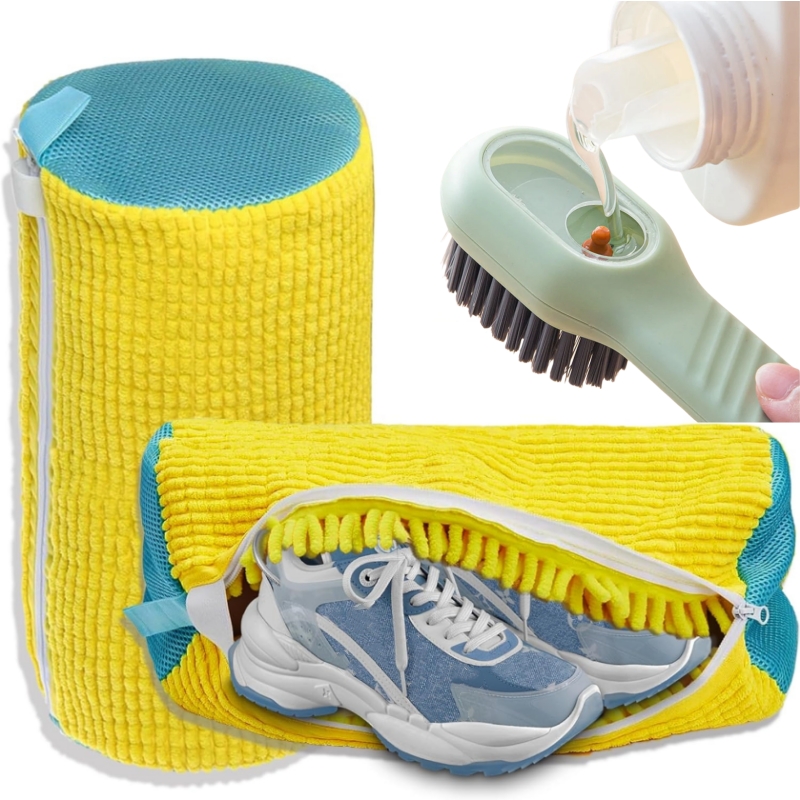 Shoe Cleaning Brush - 1/2/4 Adet Ayakkabı Yıkama Makinesi Torbası,